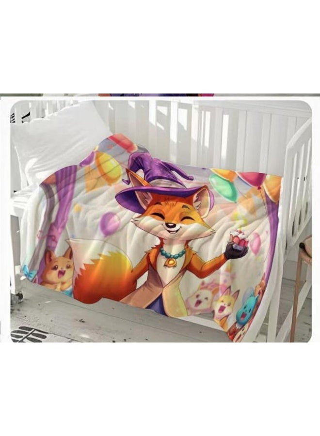 عام بطانية رقيقة من الفانيلا الكرتونية للأطفال أو الطلاب (دافئة ومريحة ومناسبة للنوم والألعاب) 100 سم * 150 سم - 172 - Image 3