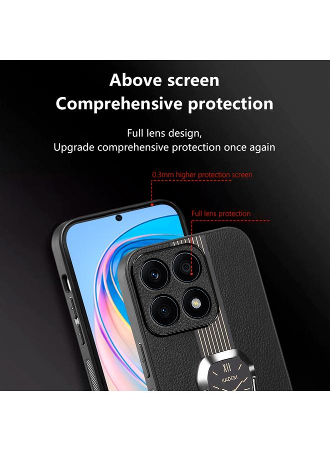 S-TOP Case For Honor X8A Magnetic Litchi Leather Back Phone Case with Holder - Image 5