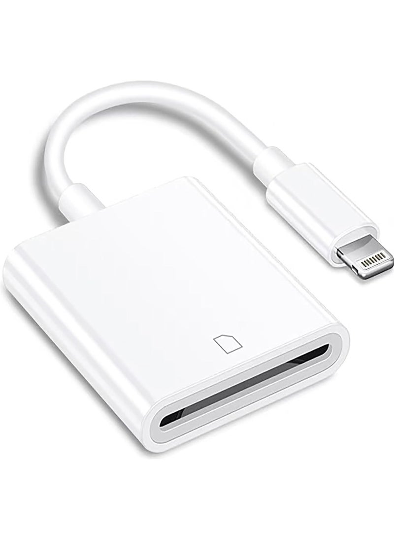 Rock Pow (Apple MFi Certified) Lightning to SD Card Camera Reader for iPhone Trail Camera Viewer SD Memory Card Reader Adapter Compatible with iPhone 14/13/12/11/XS/XR/X/8/7/iPad Plug and Play  - Image 1