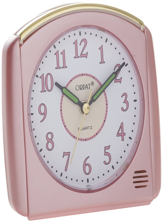 Orpat Beep Alarm Clock (Pink, TBZL-697) - Image 1