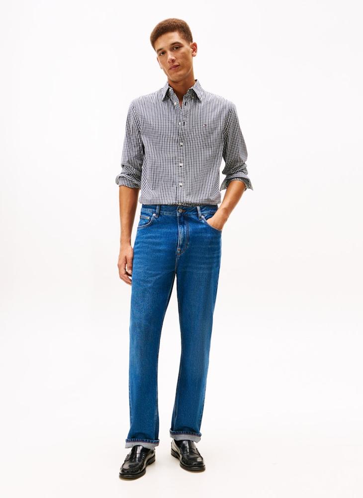 TOMMY HILFIGER Flex Poplin Big Gingham Regular Fit Shirt - Image 4