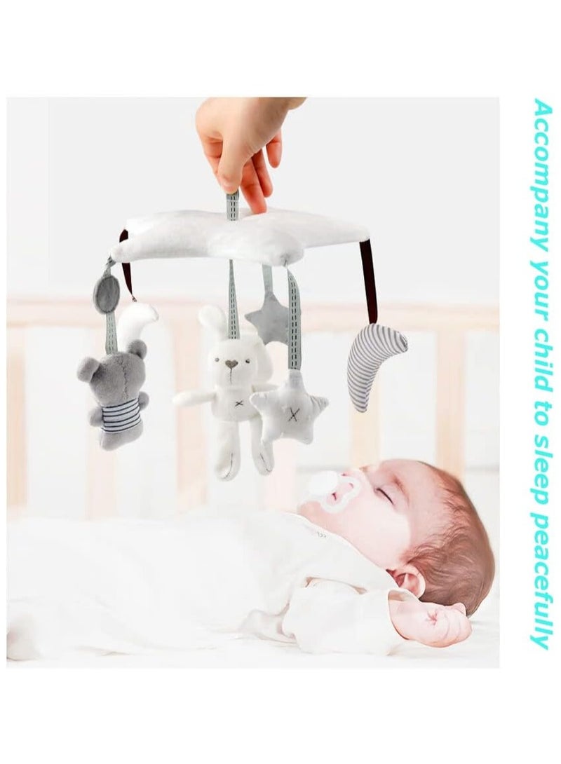 YelaJoy Musical Crib Mobile Animals Musical Crib Mobile Star Moon Baby Mobile Holder with Relaxing Music Baby Crib for Newborn Ages 0 and Older - Image 4