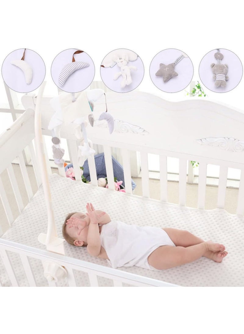 YelaJoy Musical Crib Mobile Animals Musical Crib Mobile Star Moon Baby Mobile Holder with Relaxing Music Baby Crib for Newborn Ages 0 and Older - Image 5