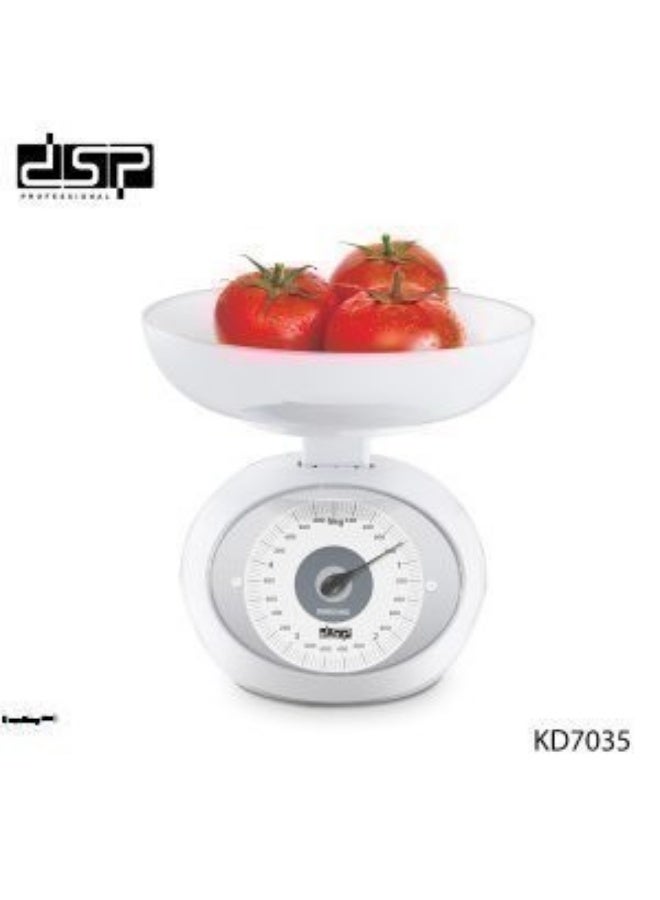 دي اس بي ميزان مطبخ DSP بسعة صينية 1000 مل - أقصى وزن 5 كجم، أبيض - Image 1