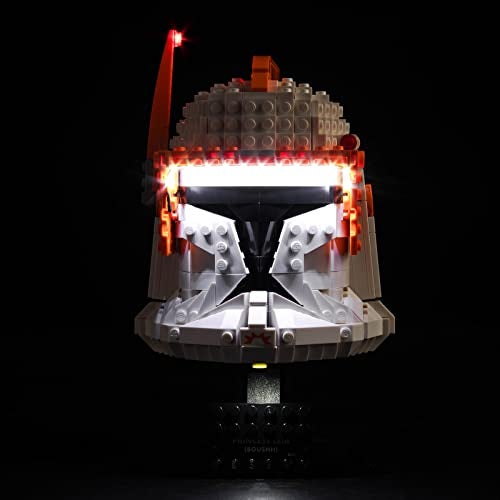 VONADO LED Light Kit Compatible with Lego Clone Commander Cody Helmet 75350 DIY Lighting Set Compatible with Cody Helmet 75350 NO Model Creative Lights Gift for The Clone Wars Fans - Image 1