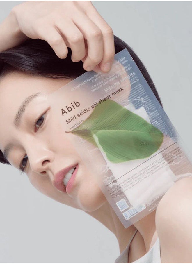 abib قناع ورقي خفيف حمضي من Heartleaf Fit  - Image 4