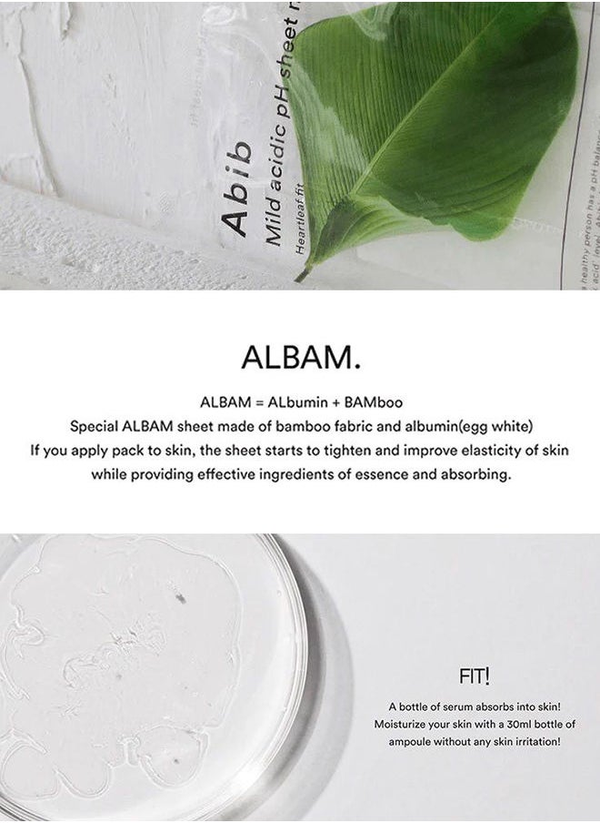 abib قناع ورقي خفيف حمضي من Heartleaf Fit  - Image 3