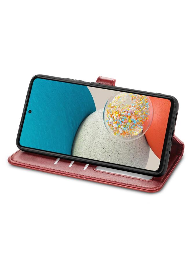S-TOP Case For Samsung Galaxy A53 5G Solid Color Leather Buckle Phone Case - Image 4