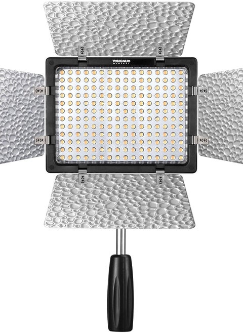 YONGNUO YN160 III LED Video Light – 192 LEDs, Adjustable Brightness, Dual Color Temperature Plates