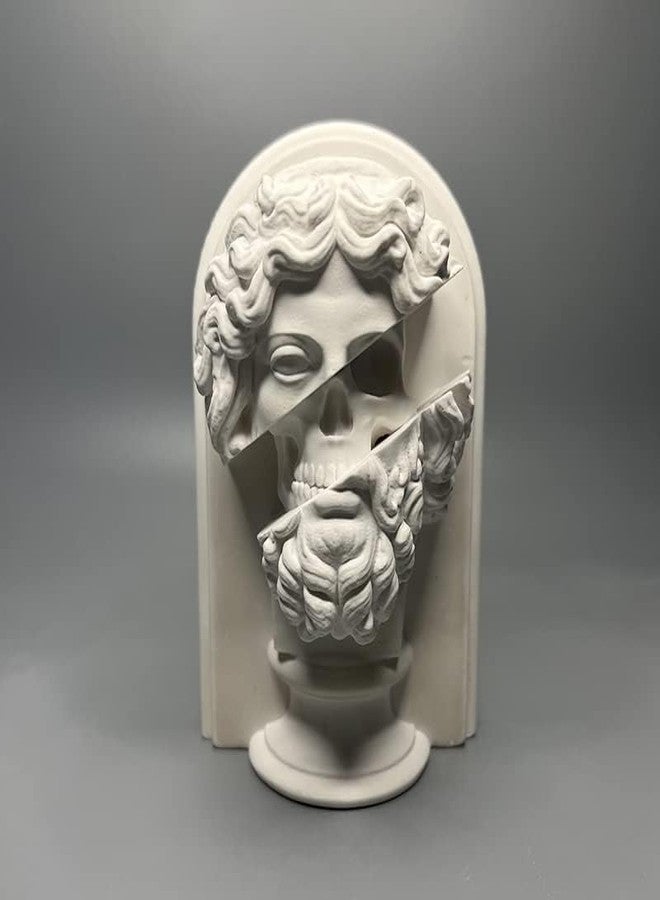 EASCHEER Zeus Statue,5.11 Inch Greek God Statues,Resin King of Gods Greek Mythology Decor, Greek Decor,Office Bookshelf Coffee Table Decor - Image 1