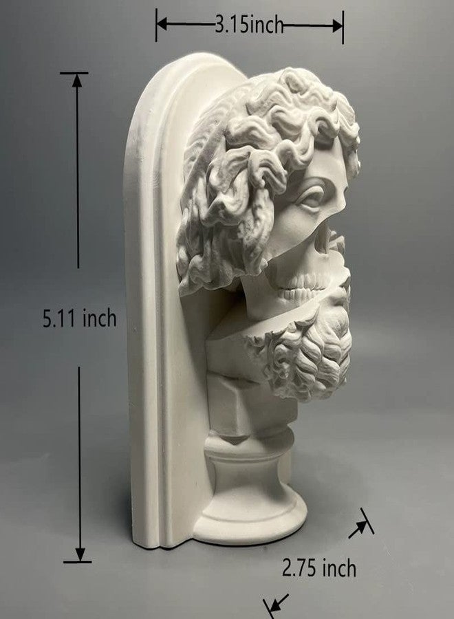 EASCHEER Zeus Statue,5.11 Inch Greek God Statues,Resin King of Gods Greek Mythology Decor, Greek Decor,Office Bookshelf Coffee Table Decor - Image 2