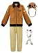 ReliBeauty Earhart Historical Costume Kids Aviator Costume for Girls with Hats Glasses and ScarvesYellow 150 - Image 2