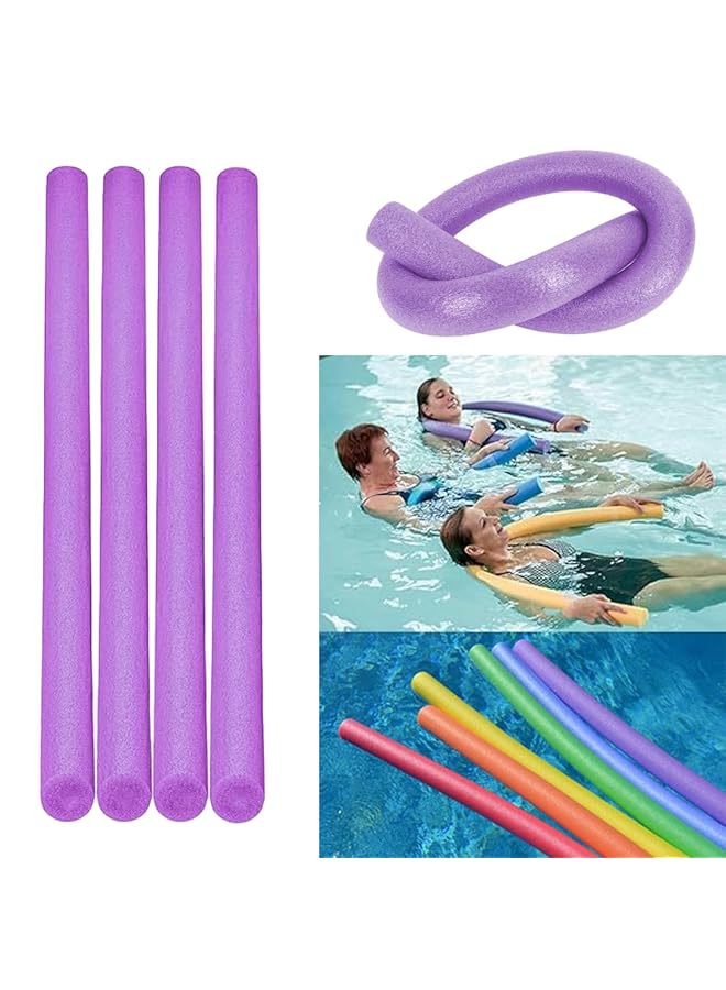 HAIZID Pack Of 4Pcs Of Swimming Noodles For Swim Support Swimming Learning Training Aid Water Floating Water Sports And Pool Fun Swimming Pool Noodle Swimming Stick Suitable For Kids And Adults - Image 1