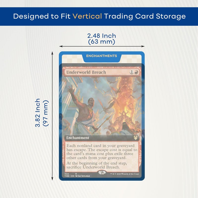 Fageverld MTG Card Dividers for Storage Boxes, MTG Deck Box Dividers, Trading Card dividers, 2 Packs - Image 3