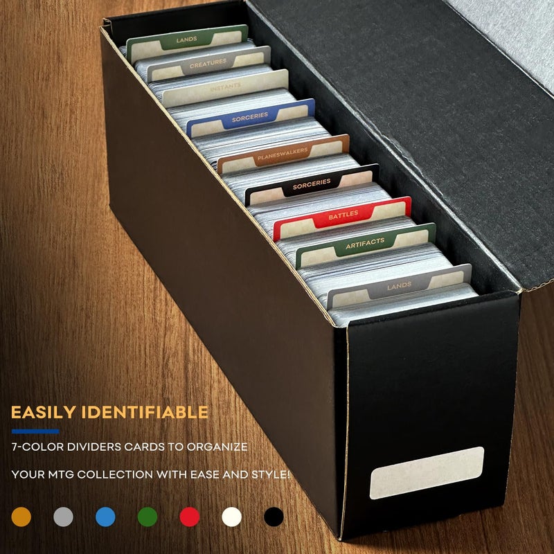 Fageverld MTG Card Dividers for Storage Boxes, MTG Deck Box Dividers, Trading Card dividers, 2 Packs - Image 4