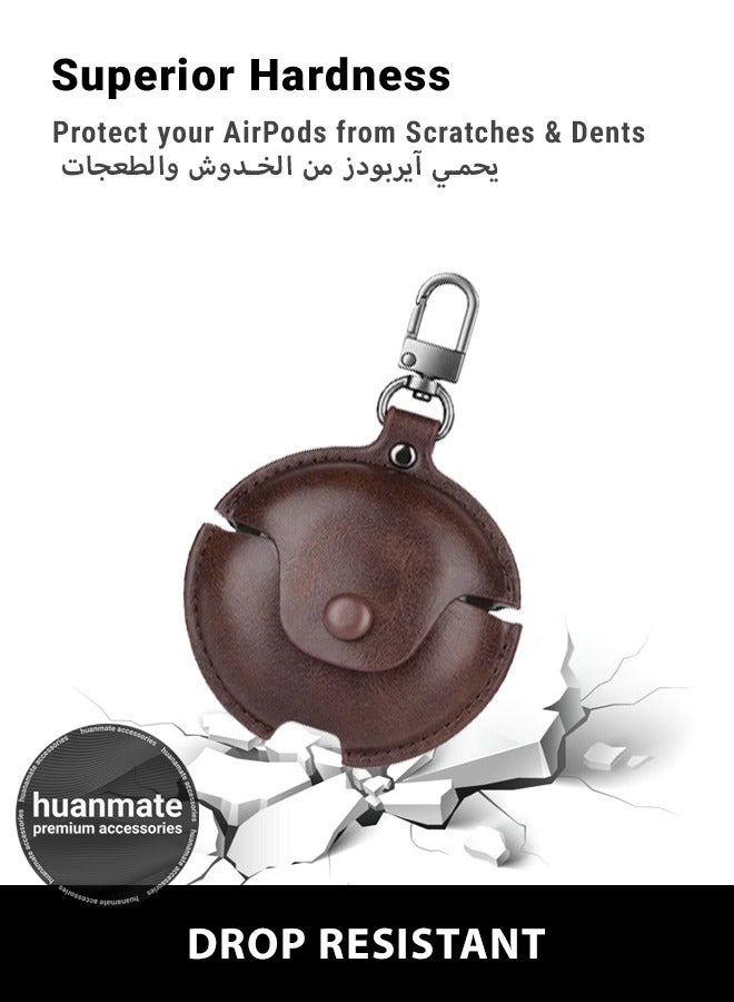 huanmate Huawei FreeBuds 6i Shockproof Protection Case Cover - Dark Brown - Lightweight, Stylish Design, Accurate Cut-outs - Easy to Install & Remove - Durable Shield for Your Huawei FreeBuds 6i - Image 4