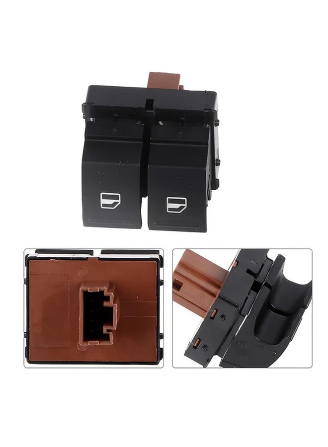 Black Power Window Switch For Skoda Fabia 2 Octavia 1Z Roomster Ergonomic Design Easy Installation - Image 3