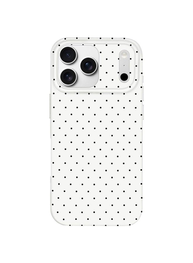 Hython for iPhone 17 Pro Max Case Cute Polka Dot Aesthetic Design Simple Cover 6.9", Thin Slim Anti-Scratch Soft TPU Bumper Shockproof Rubber Protective Phone Cases for Women Girls Girly Boys, White - Image 1