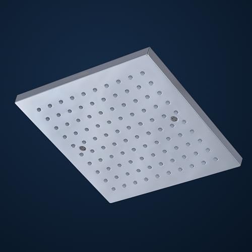 Hindware Italian Collection F160217CP Classical Air Function Overhead Shower for Bathroom | 200mm - Square Shape | Made of ABS | Works in 0.5-3.0 Bar Pressure | ARM NOT INCLUDED - Image 1