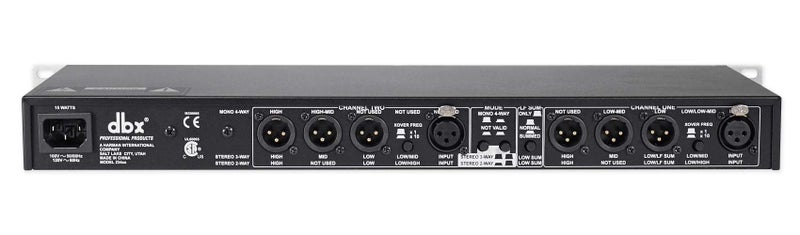 dbx 234xs Stereo 2-Way, Mono 4-Way Crossover with XLR Connectors - Image 3
