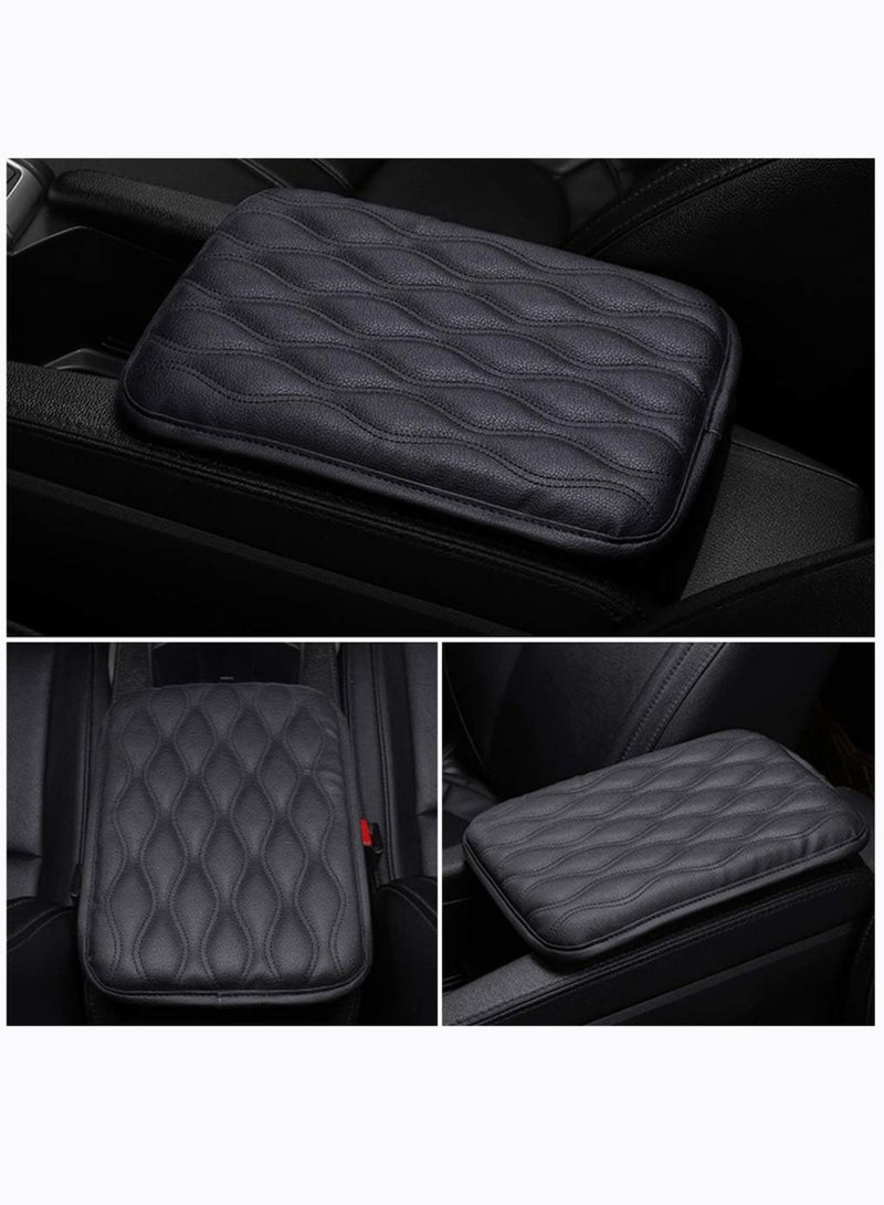 Auto Center Console Cover Pad Universal Fit for SUV/Truck/Car, Waterproof Car Armrest Seat Box Cover, Leather Auto Armrest Cover - Image 4