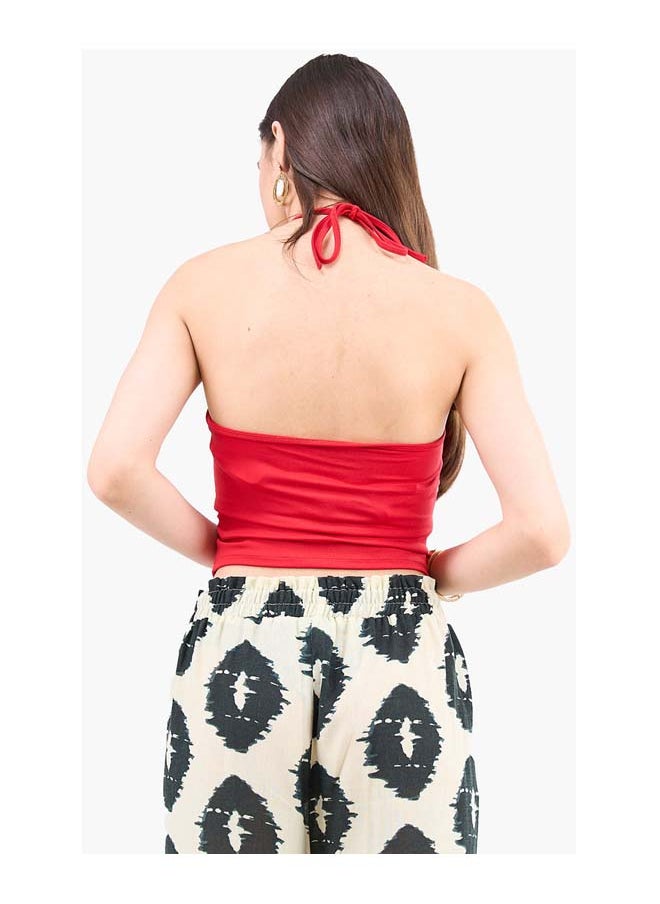 Clue Backless Halter Neck Top  - Image 4