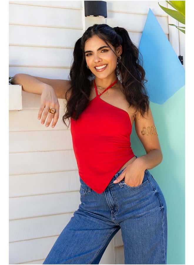 Clue Backless Halter Neck Top  - Image 1