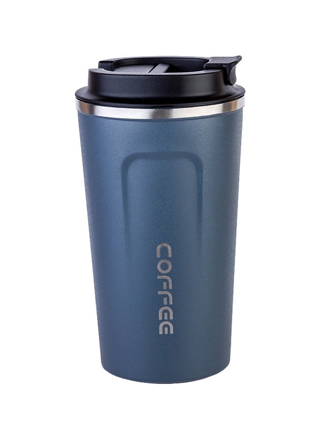 Blue Portable Stainless Steel Coffee Mug With Leak Proof Lid for Hot, Cold Drinks, 510ML ﻿ - Image 2