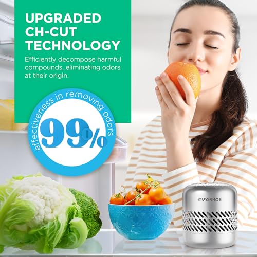 MYXINHOB Longlasting Refrigerator Deodorizer For Odor Remove Fridge Deodorizer For Smell Remove Light Grey - Image 5