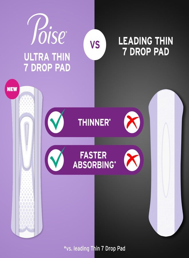 Poise Ultra Thin Incontinence & Postpartum Pads for Bladder Leaks, 7 Drop Ultra Absorbency, Long Length, 22 Count (Packaging May Vary - Image 3