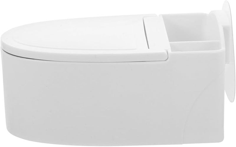 منفذ سجائر معلق على الحائط على شكل مرحاض مع غطاء للحمام والمكتب لتوفير المساحة - Image 2