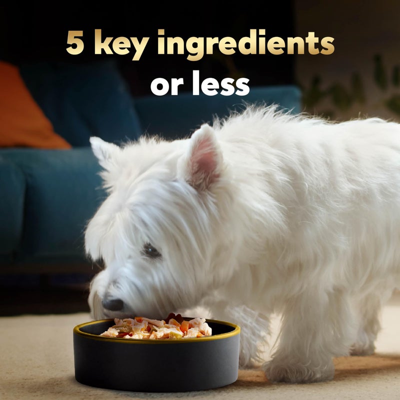 Cesar Simply Crafted Adult Wet Dog Food Toppers for Dry Food, Beef, Chicken, Purple Potatoes, Peas & Carrots, 1.3 oz Tubs, 10 Count - Image 3