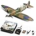 volantexrc Brushless RC Plane 4 Channel Remote Control Airplane Fighter Spitfire RTF with Aileron Gyro Aerobatics 3 Modes Easy to Fly Hobby Radio Controlled Aircraft for Beginners - Image 2
