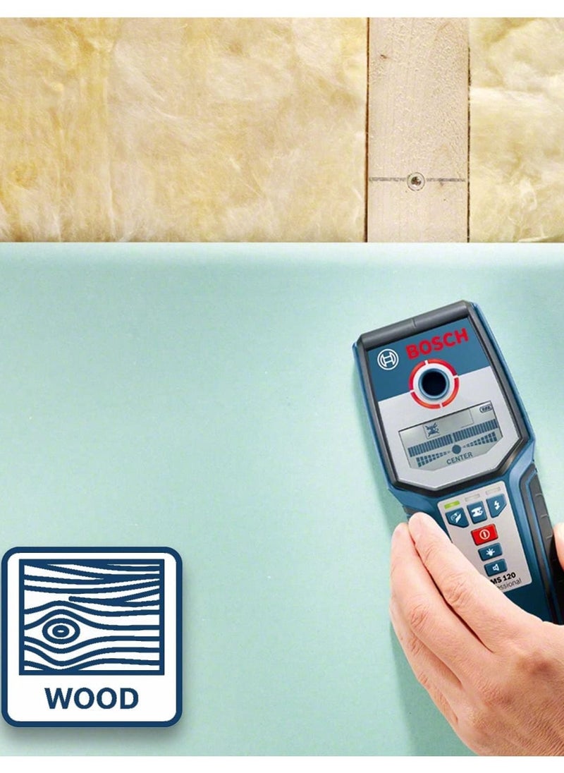 BOSCH - Gms120 Professional Detector For Metal, Wood And Live Cable - Image 1