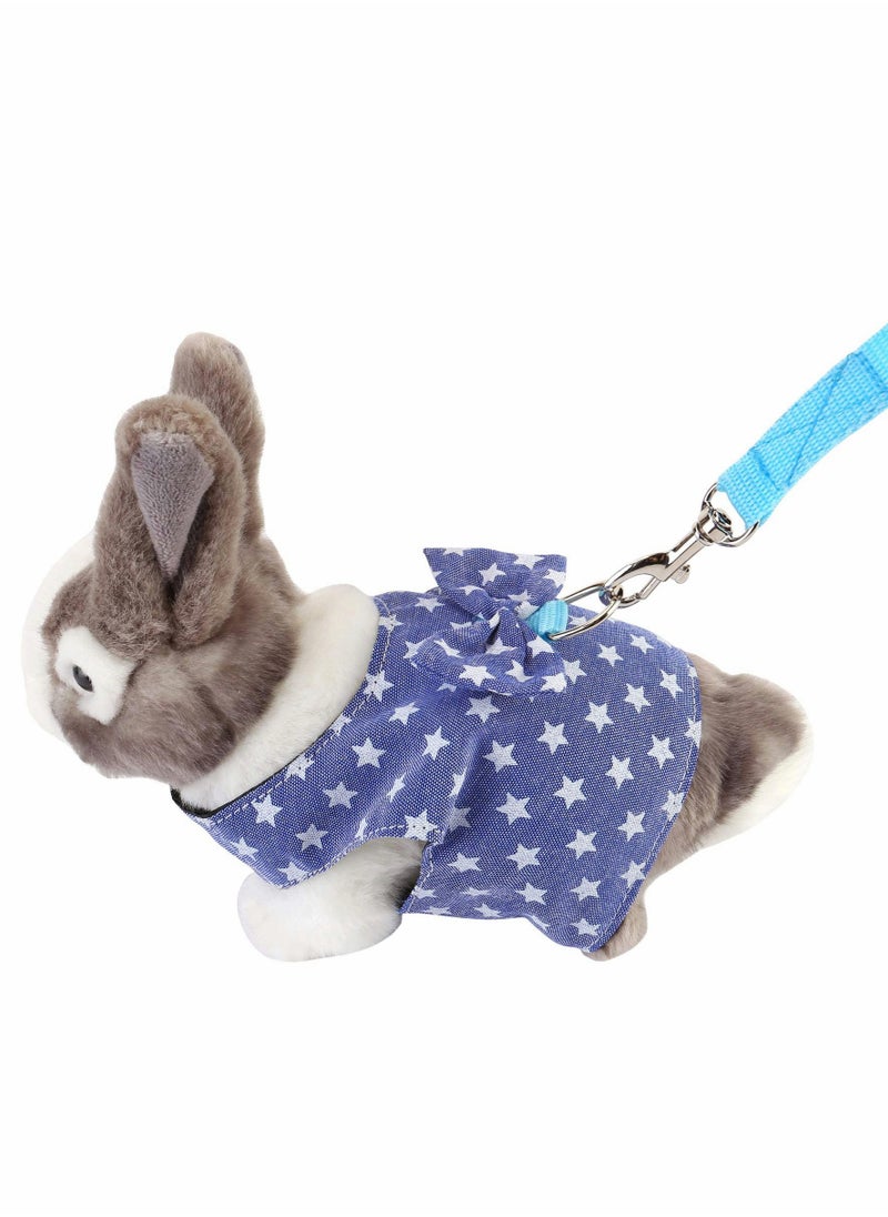 Excefore - Rabbit Harness with Leash Adjustable Cute Vest with Bunny Harness Leash - Image 1
