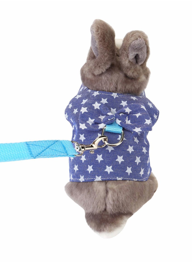 Excefore - Rabbit Harness with Leash Adjustable Cute Vest with Bunny Harness Leash - Image 1