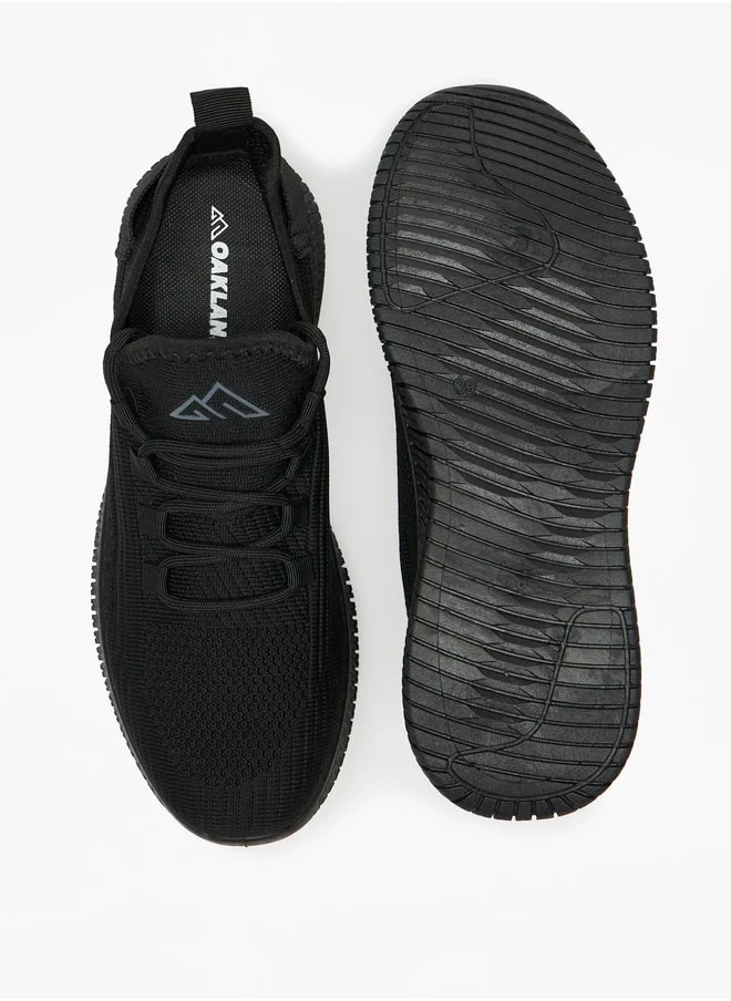 شو اكسبرس Mesh Textured Walking Shoes with Lace-Up Closure