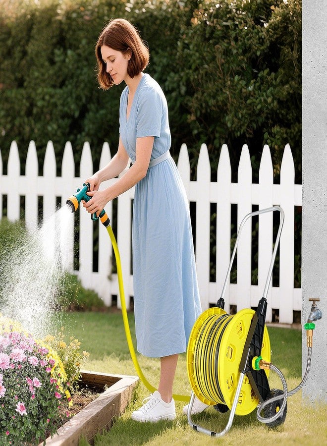 Beeplove Short Garden Hose, 3ft Metal Leakproof Leader Hose, Heavy Duty 304 Stainless Steel Flexible Hose for Outdoor Garden Watering Car Pet Cleaning (with Female to Female Connector) - Image 4