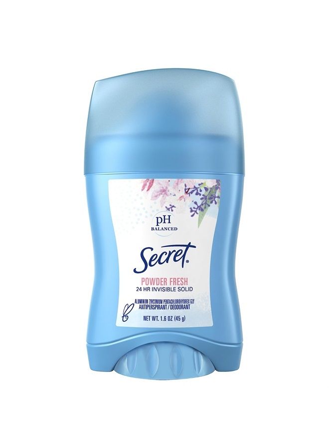 Secret Anti-Perspireant/Deoderant, Invisible Solid, Powder Fresh Scent, 1.6 oz (pack of 2) - Image 2
