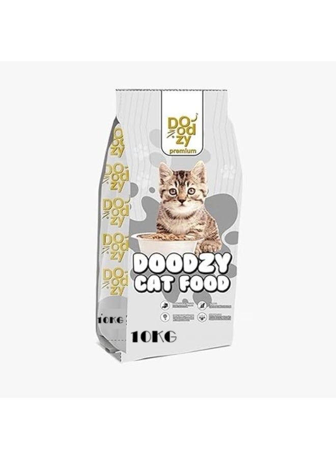 DoodzY Premium Dry Cat Food, Chicken,10 kg - Image 1