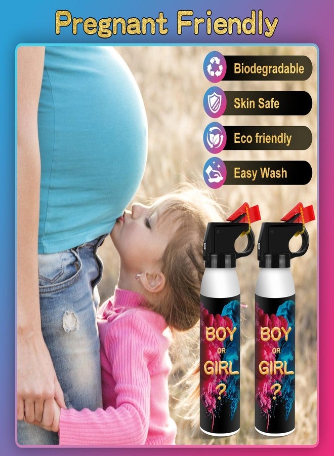 WITOROR Gender Reveal Fire Extinguisher 2 Pack, Gender Reveal Decor, Baby Girl Reveal Party Ideas 100% Biodegragable for Party Decorations（Pink） - Image 3