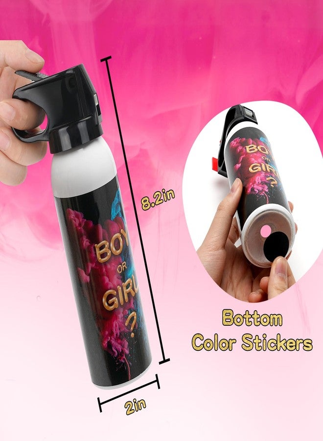 WITOROR Gender Reveal Fire Extinguisher 2 Pack, Gender Reveal Decor, Baby Girl Reveal Party Ideas 100% Biodegragable for Party Decorations（Pink） - Image 4