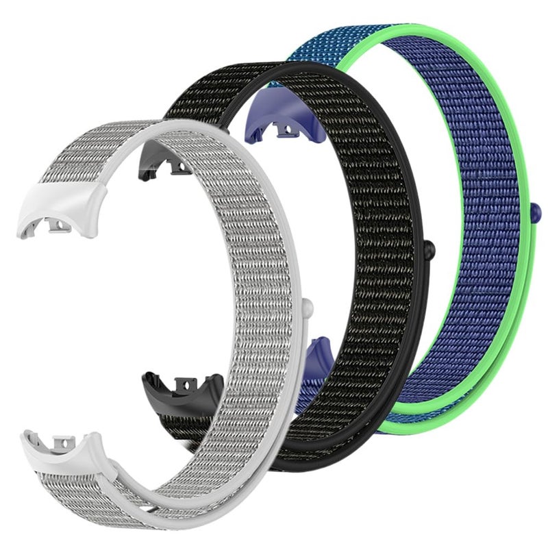 Valman Nylon Replacement Strap Compatible with Xiaomi Mi Band 8 – Skin-Friendly Adjustable Wristband - Image 2