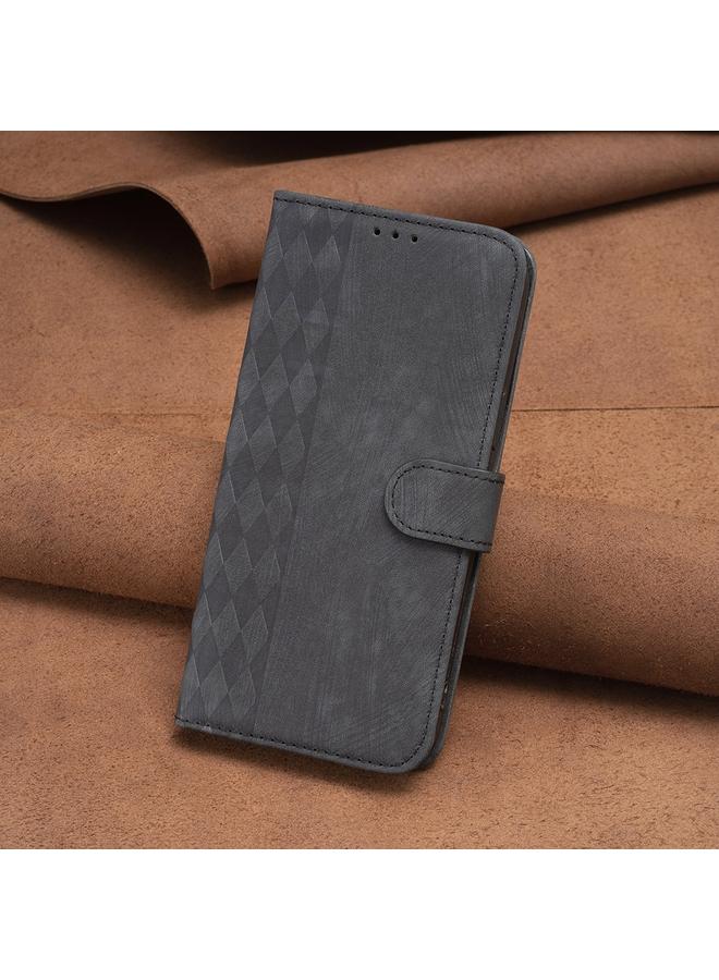 S-TOP Case For Samsung Galaxy A31 Plaid Embossed Leather Phone Case - Image 2