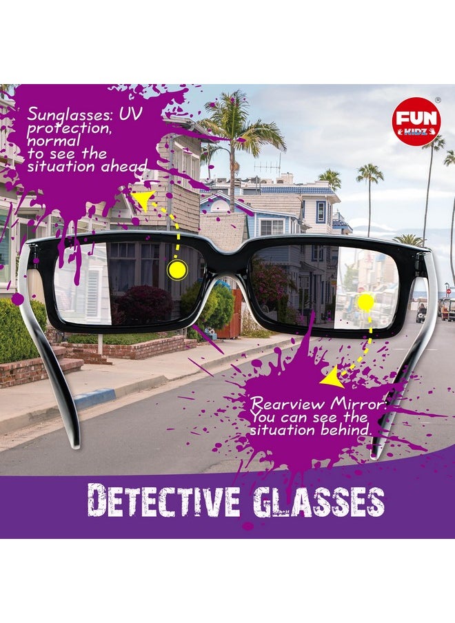 FUN KIDZ Fingerprint Kit For Kids Ages 812 Funkidz Spy Gear Pretend Play Stem Science Kit Project With Detective Glasses Crime Scene Investigations Educational Class Tools For Boys Girls  - Image 3