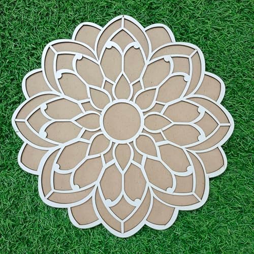 Picrazee Rangoli Stencil Mats Reusable Island Portable Rangoli Making Tool Kit for Diwali Decoration Pooja Room Floor Entrance Temple Décor Home Decor - Image 2
