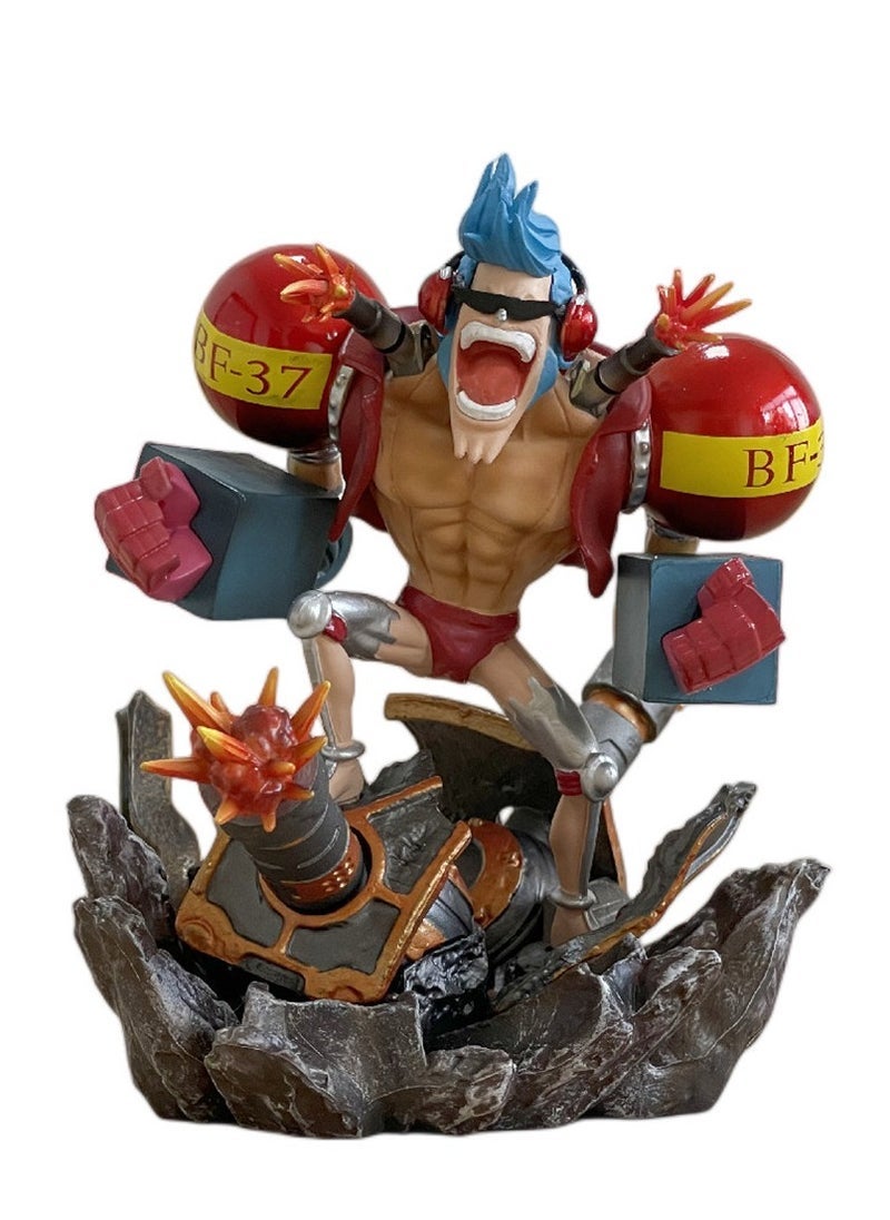 One Piece Franky Action Figure, Straw Hat Pirates Classic Character  - Image 1