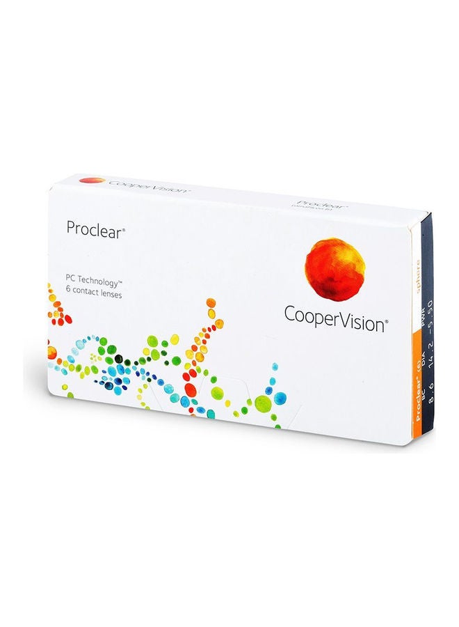 Cooper Vision Unisex Pack Of 6 Proclear Sphere Monthly Disposable Contact Lenses - Image 1
