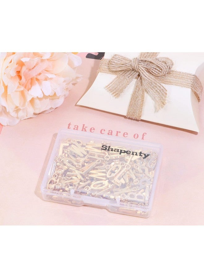 Shapenty 4 Sets Alloy Metal A-Z Alphabet Letter Charms Spacer Beads For Diy Craft Bracelet Wristbands Necklace Choker Keychain Jewelry Making Finding, 4Pcs Of Each Letter, 104Pcs (Kc Gold) - Image 4