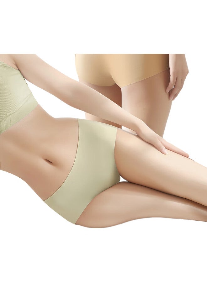 BONAS "Skin-Friendly Milk Skin" Seamless Women'S 7A Antibacterial Teenage Girls' Yoga Fitness Triangle Underwear 4-Pack - Image 2